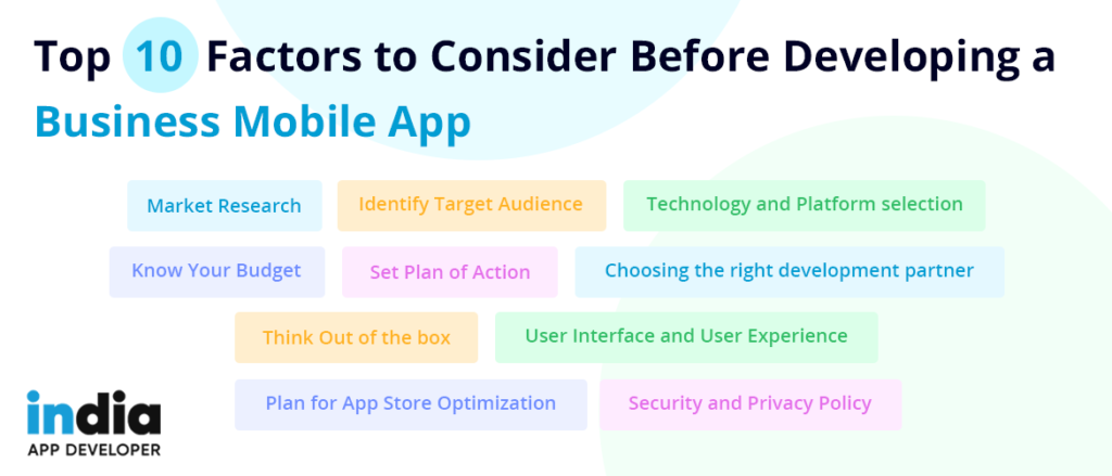 Top 10 Factors to Consider Before Developing a Business Mobile App