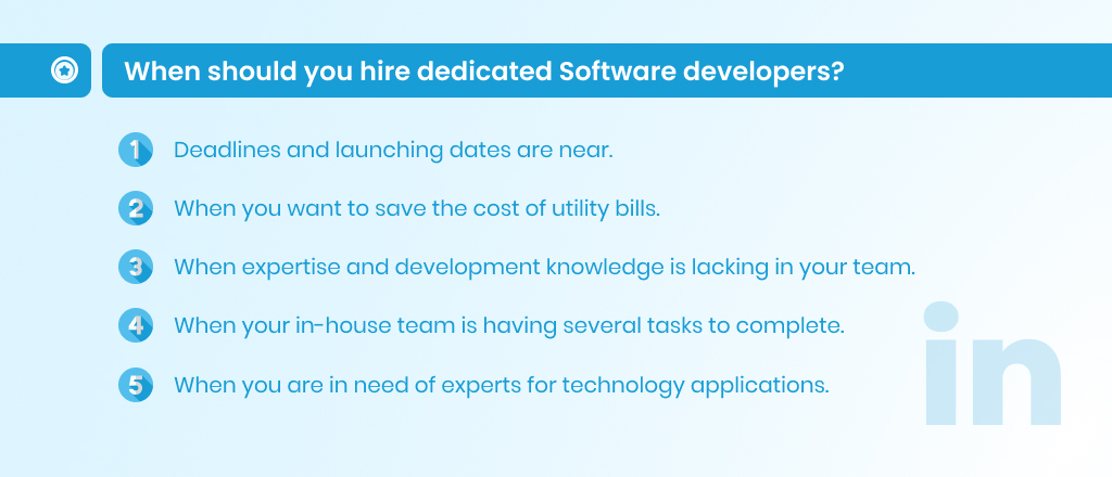 When should you hire dedicated Software developers?